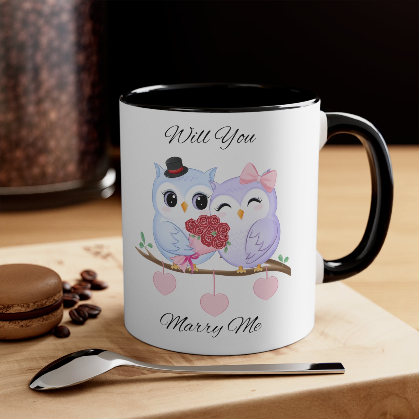 Owls Proposal Accent Coffee Mug, 11oz