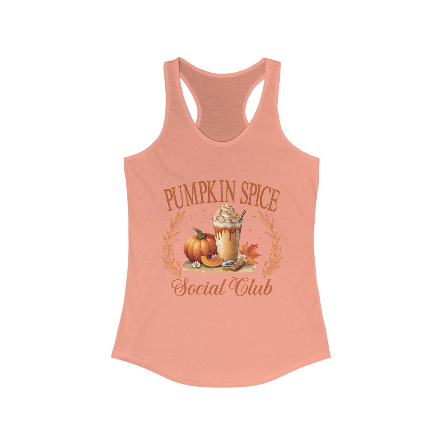 Women's Pumpkin Spice Ideal Racerback Tank