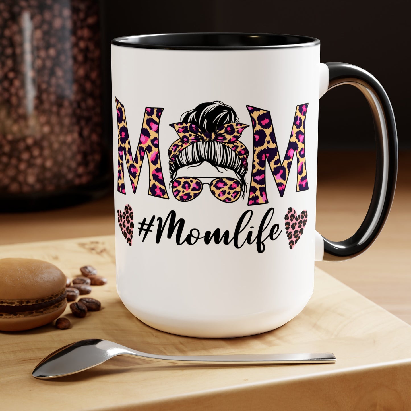 Mama Two-Tone Coffee Mugs, 15oz