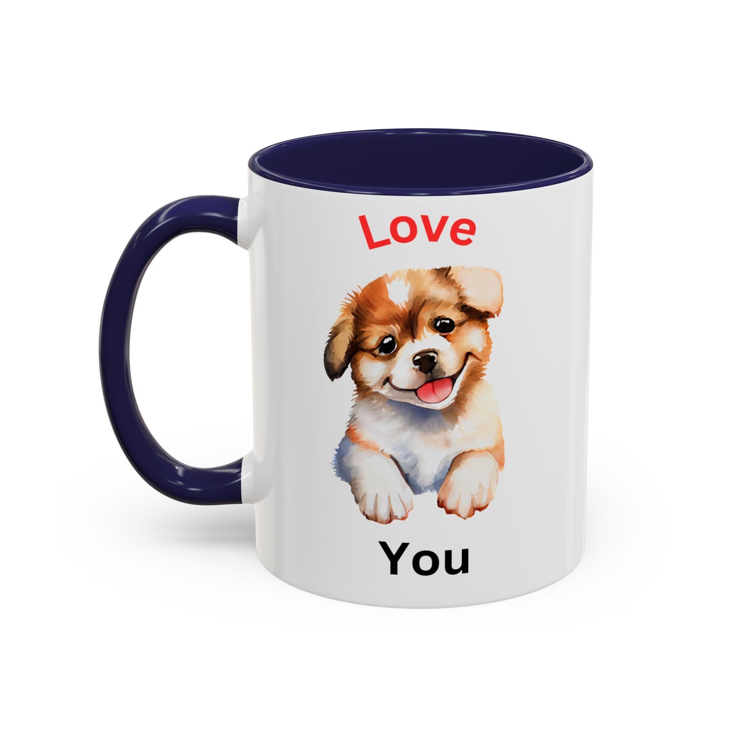 Love You Accent Coffee Mug, 11oz