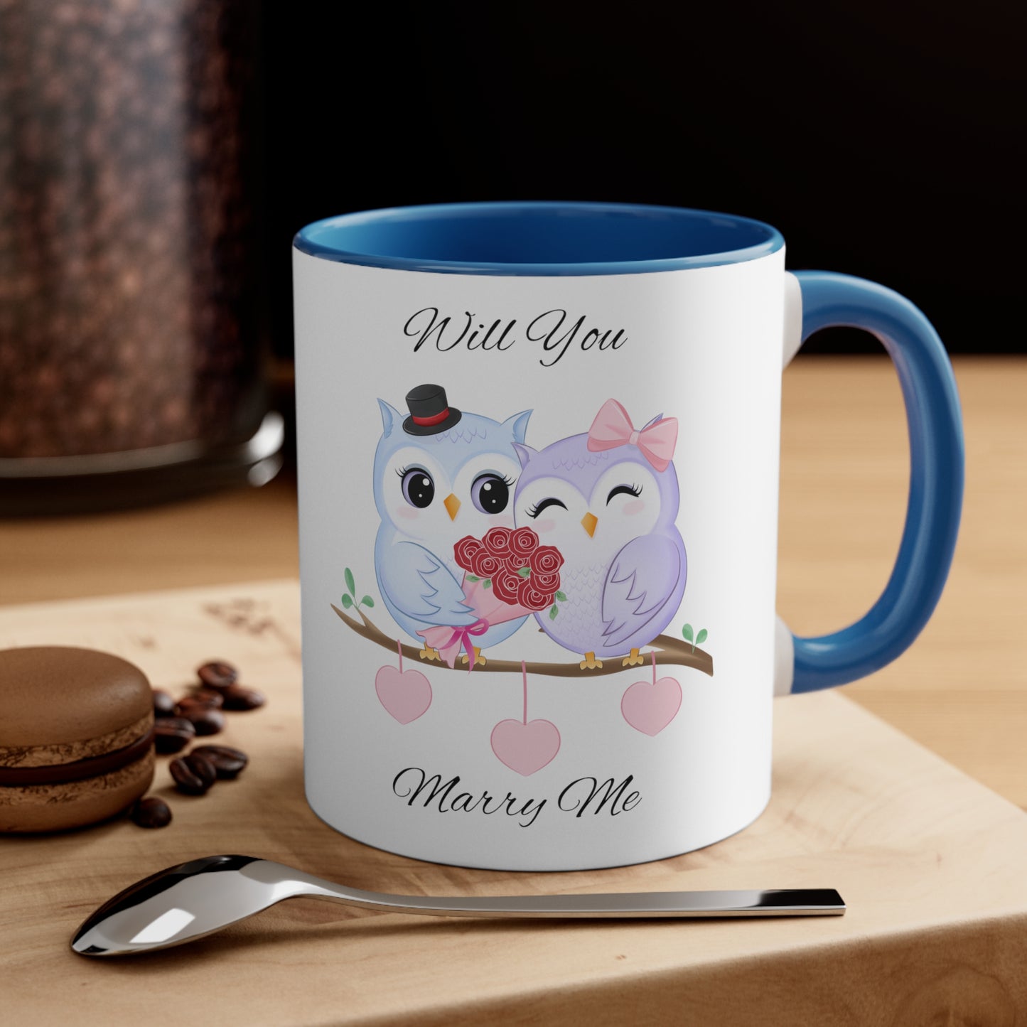 Owls Proposal Accent Coffee Mug, 11oz