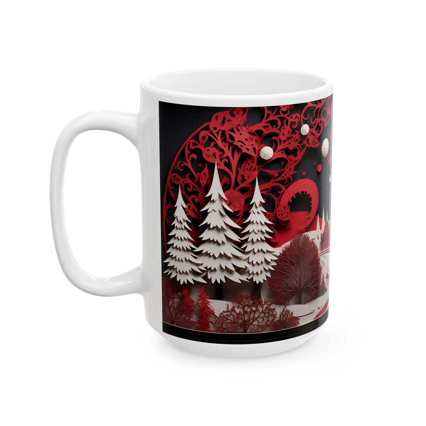 Beautiful 3D Ceramic Mug, (11oz, 15oz)
