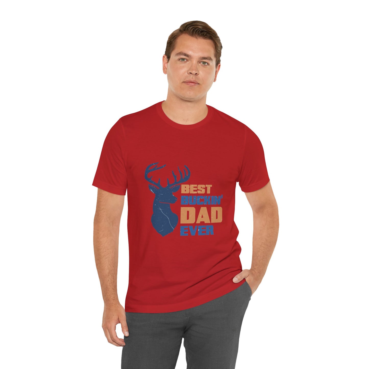 Best Buckin' Dad Ever Unisex Jersey Short Sleeve Tee