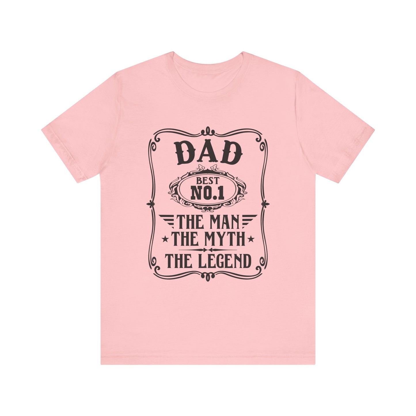 Best No.1 Dad The man, The Myth, The Legend Unisex Jersey Short Sleeve Tee