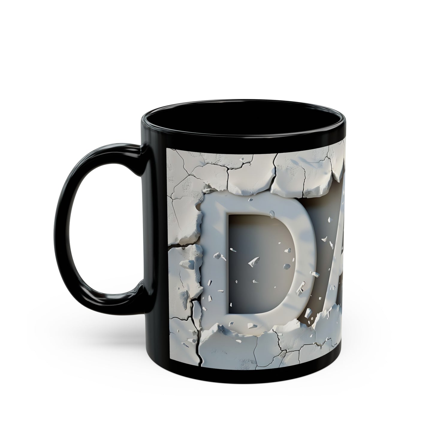 3D looking Dad Black Coffee Mug (11oz, 15oz)