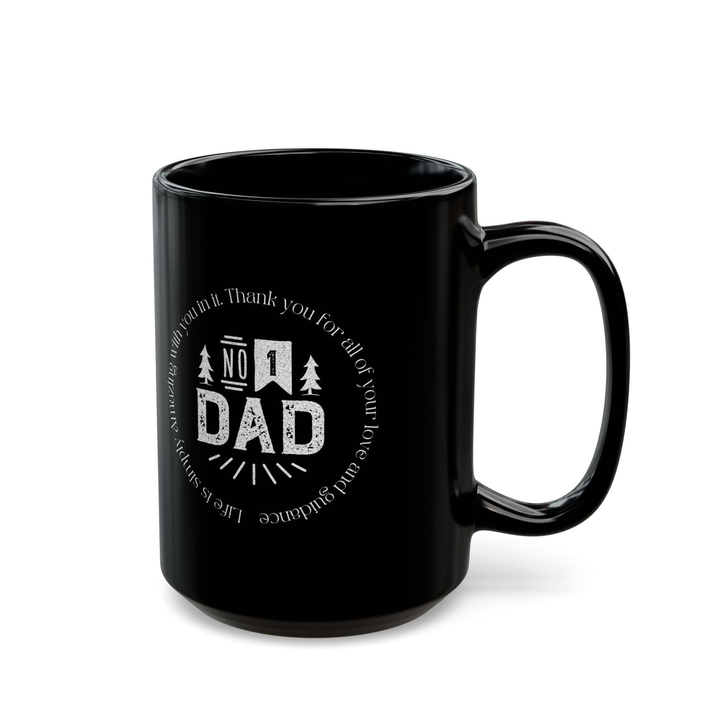 Number 1 Dad Black Mug (11oz, 15oz)