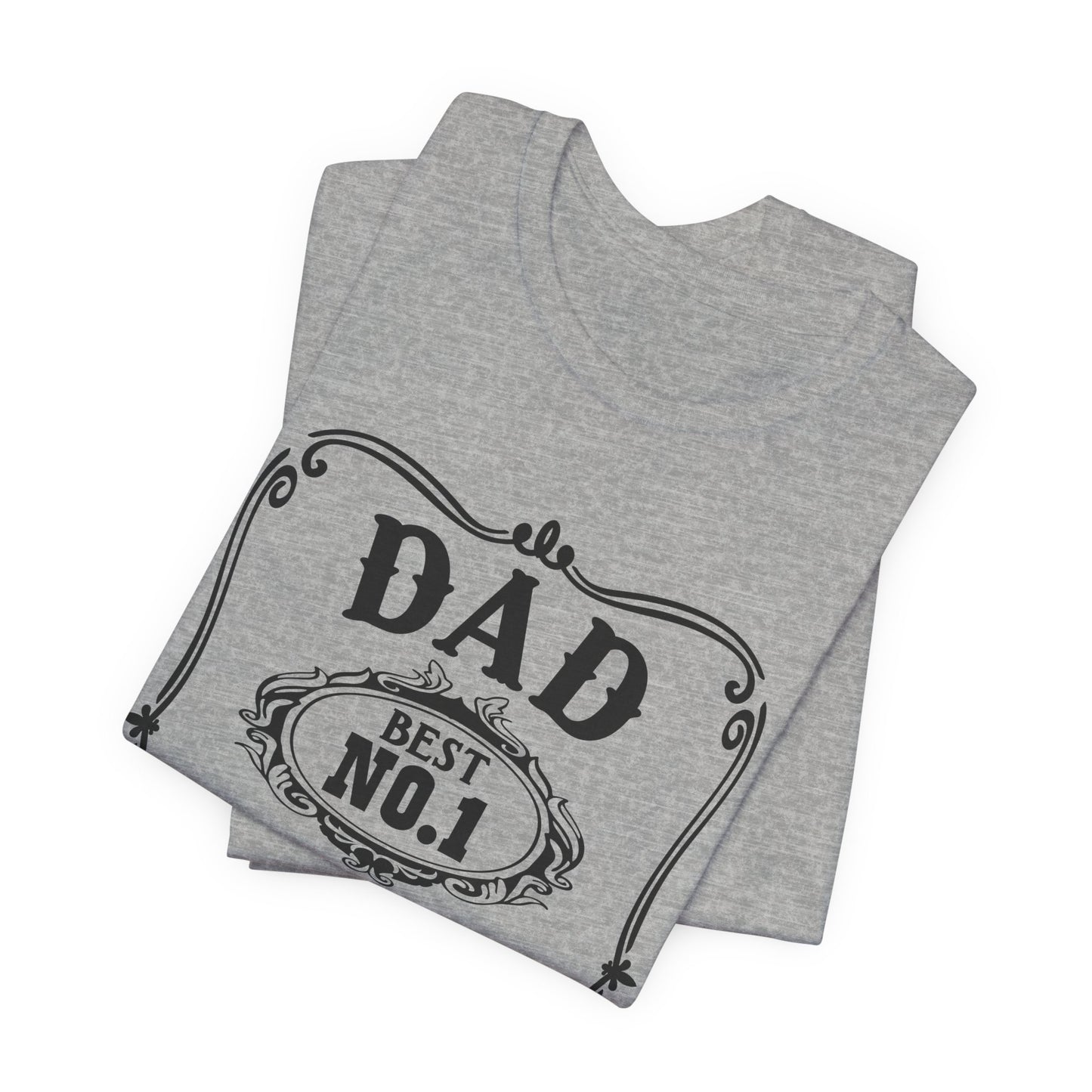 Best No.1 Dad The man, The Myth, The Legend Unisex Jersey Short Sleeve Tee