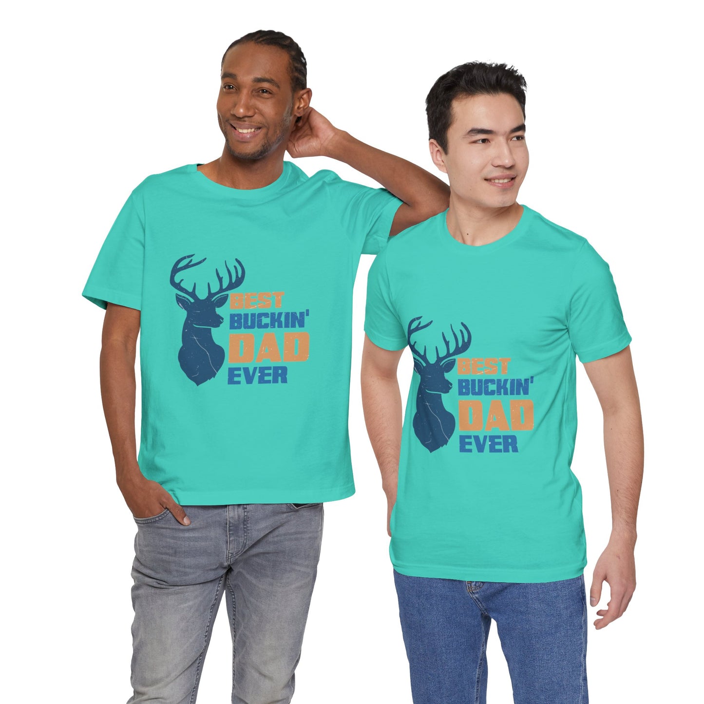 Best Buckin' Dad Ever Unisex Jersey Short Sleeve Tee