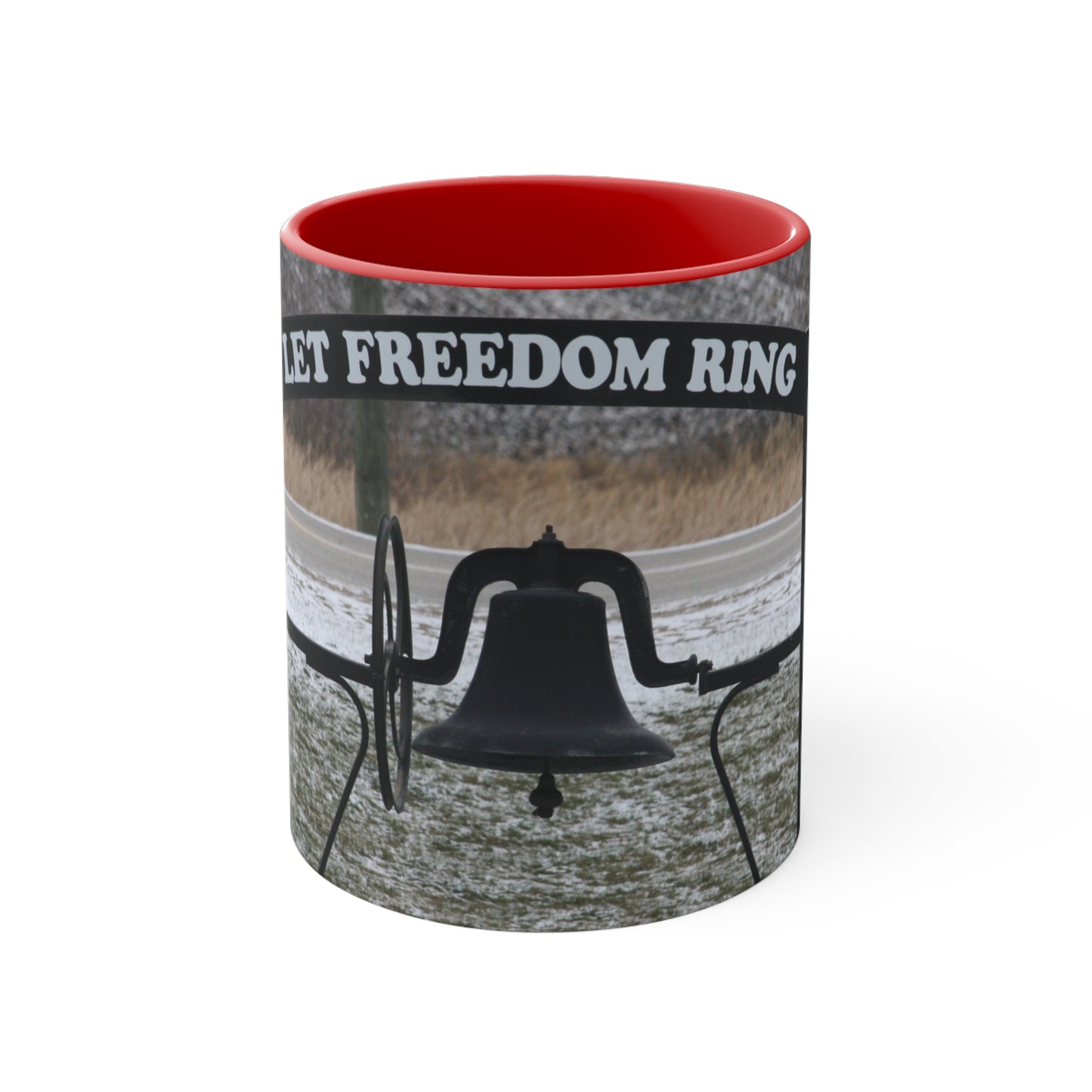 Let Freedom Ring Accent Coffee Mug, 11oz