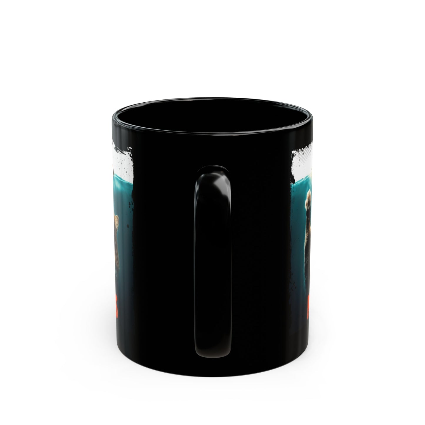 Paws Attack of the Fluff Black Mug (11oz, 15oz)