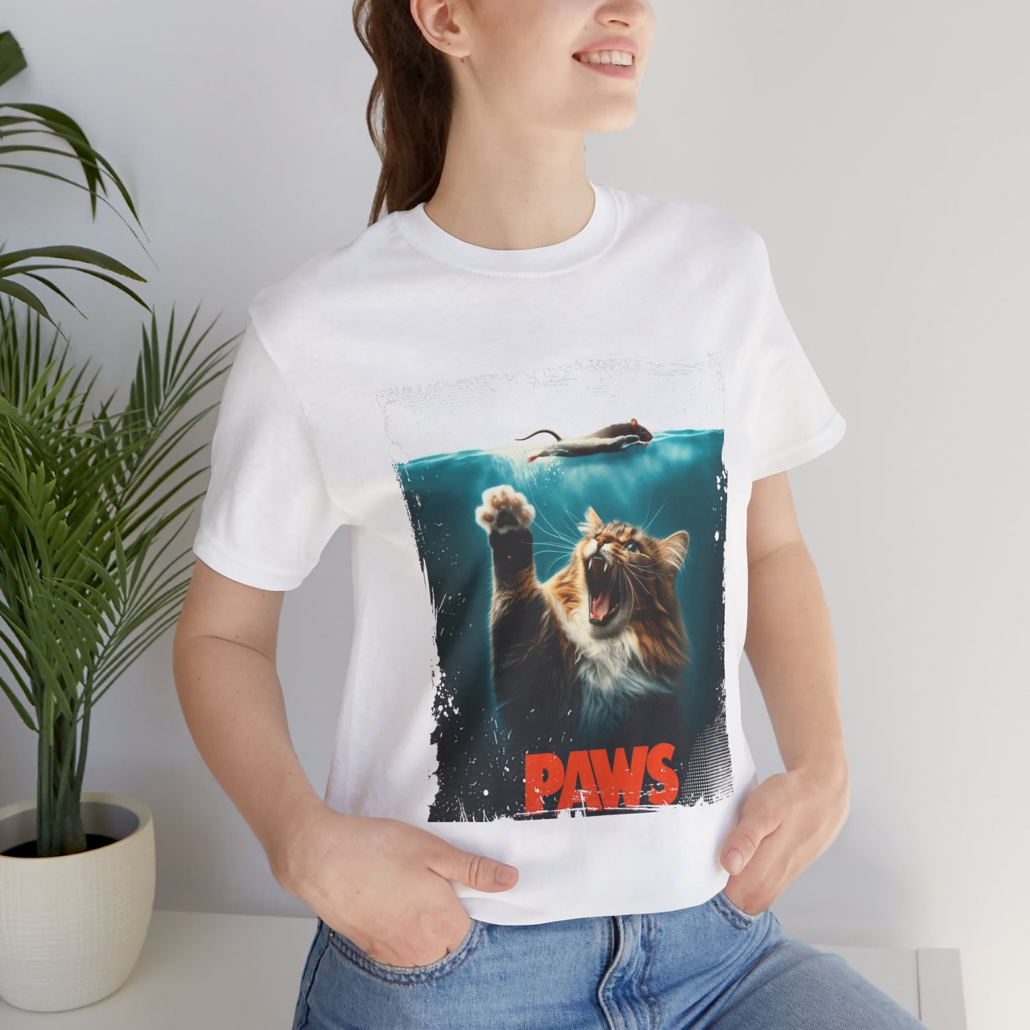 Paws 2 Attack of the Fluff Unisex Jersey Short Sleeve Tee