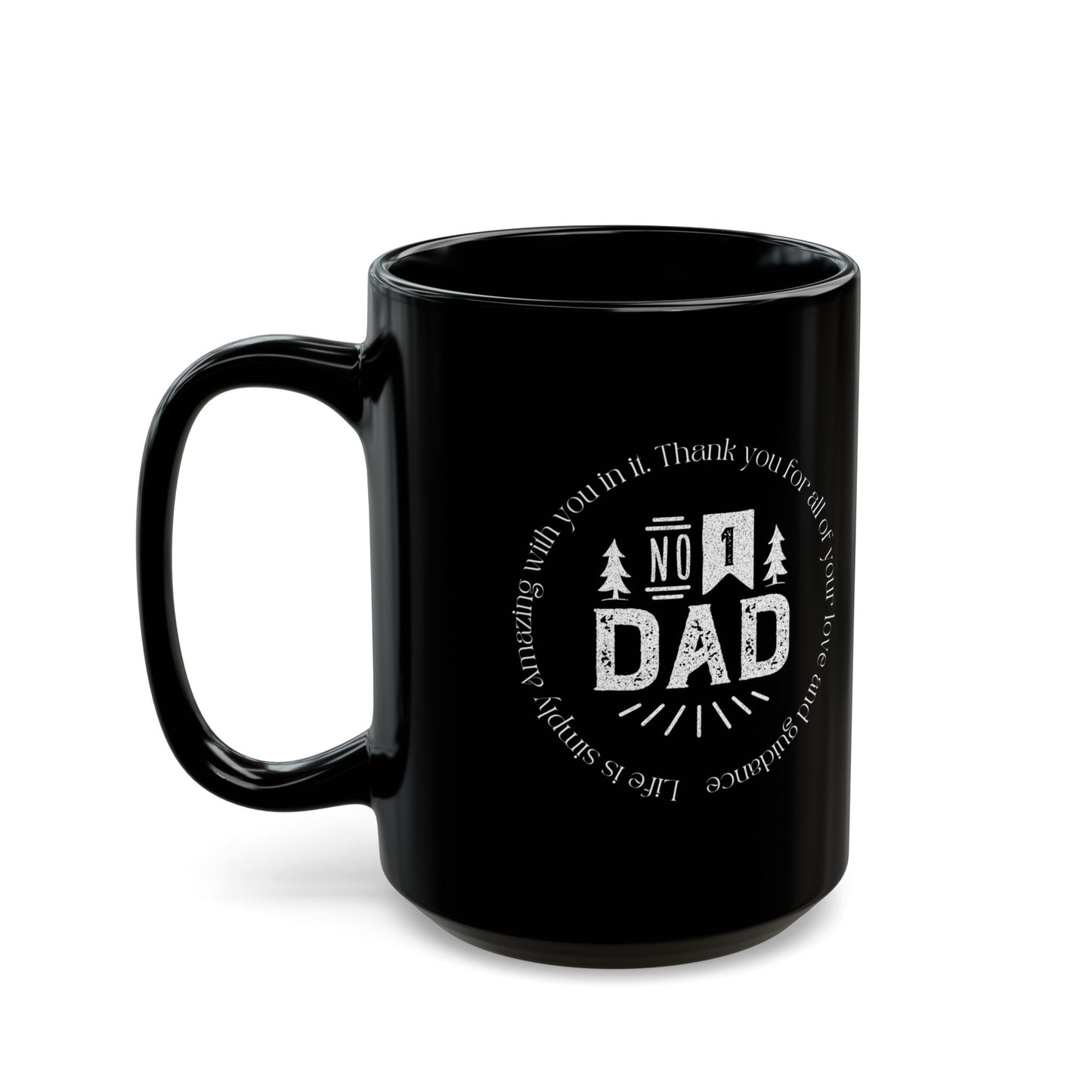 Number 1 Dad Black Mug (11oz, 15oz)