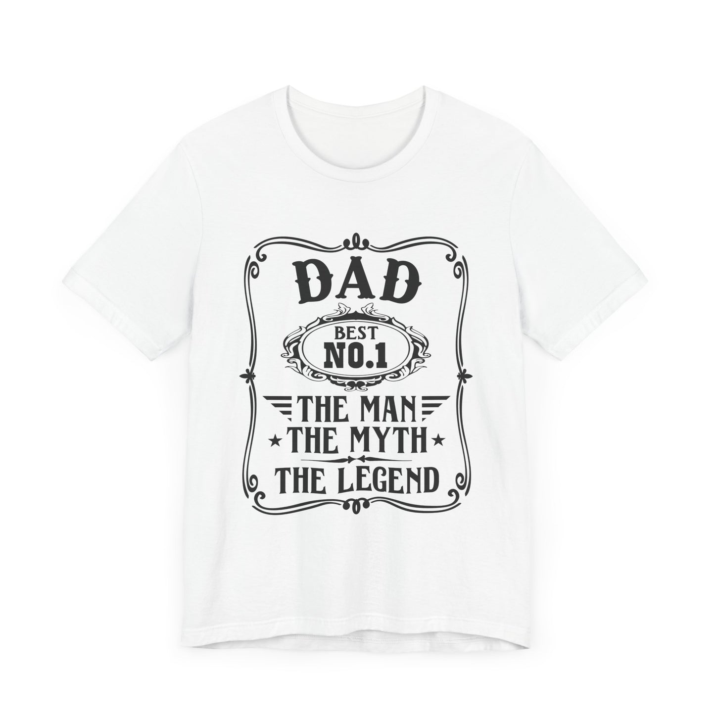 Best No.1 Dad The man, The Myth, The Legend Unisex Jersey Short Sleeve Tee