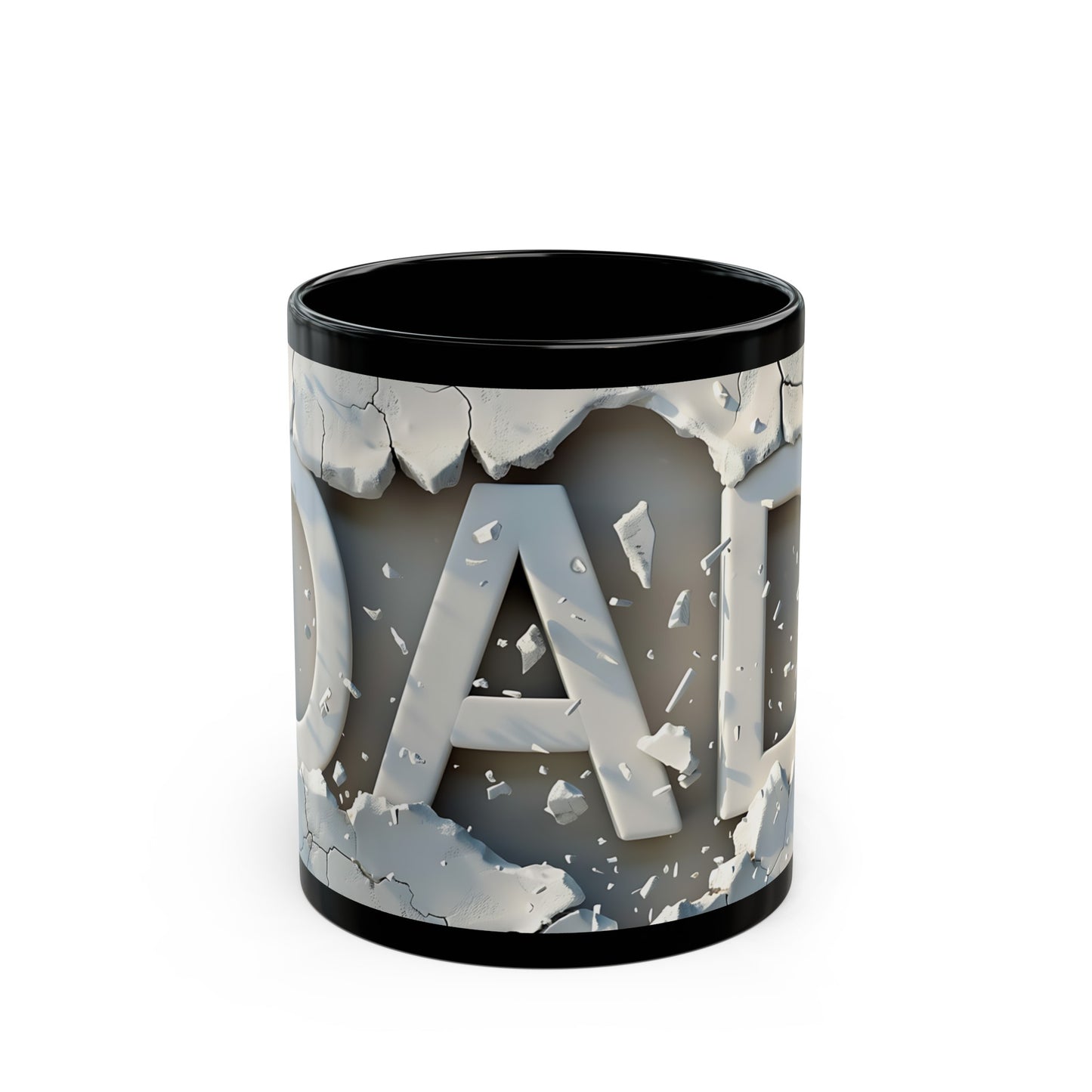 3D looking Dad Black Coffee Mug (11oz, 15oz)