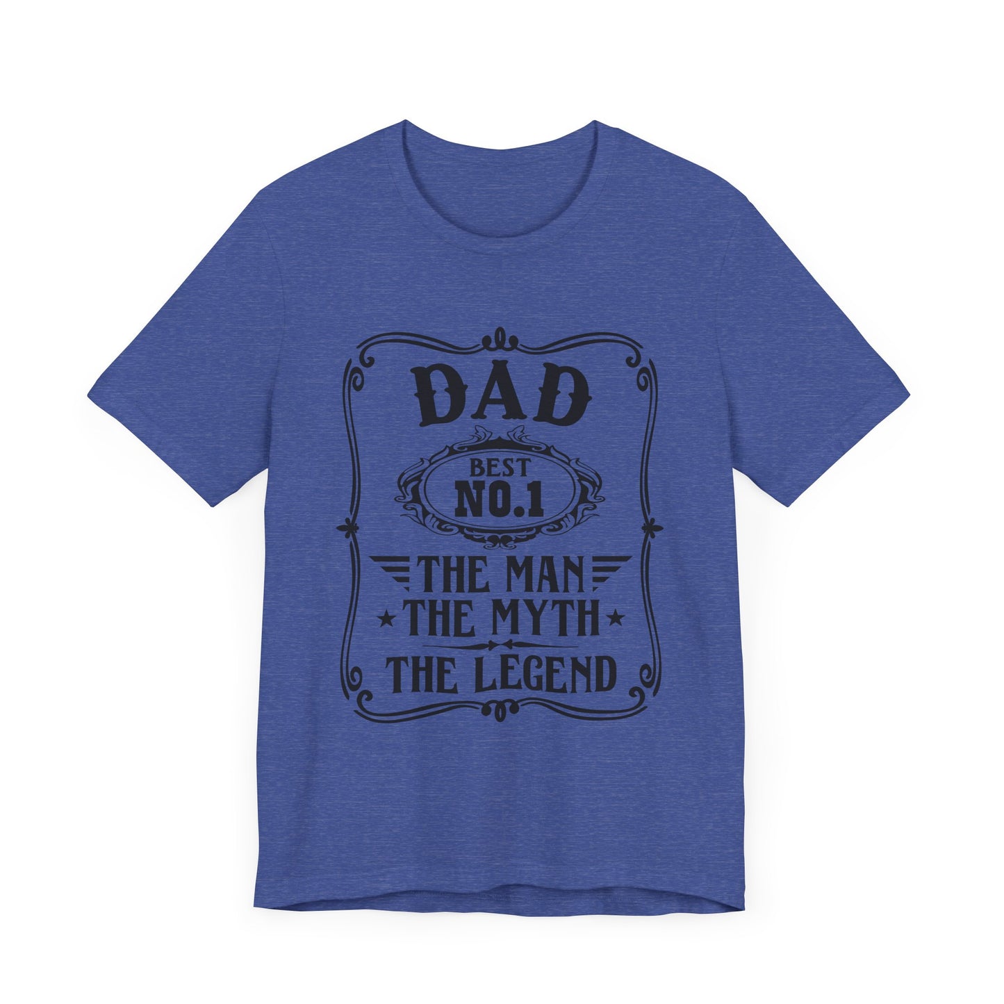 Best No.1 Dad The man, The Myth, The Legend Unisex Jersey Short Sleeve Tee