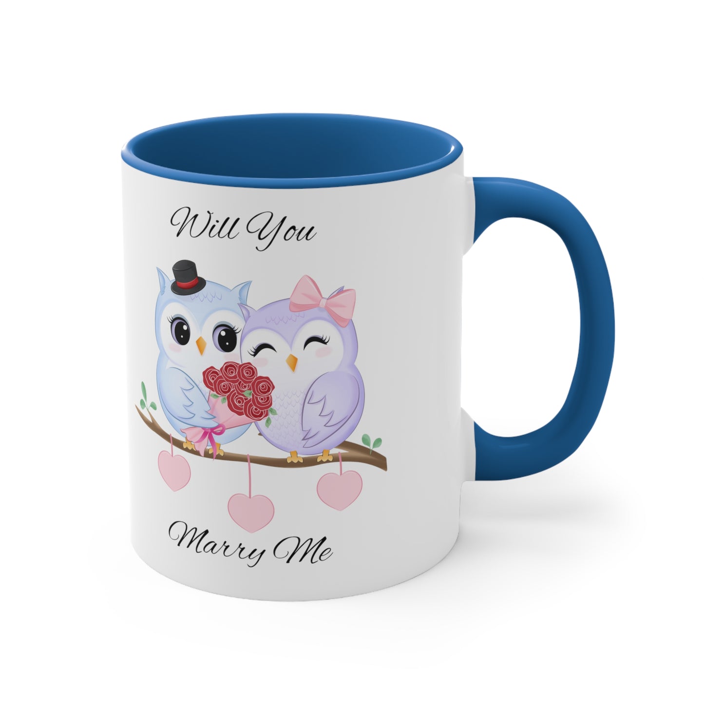 Owls Proposal Accent Coffee Mug, 11oz