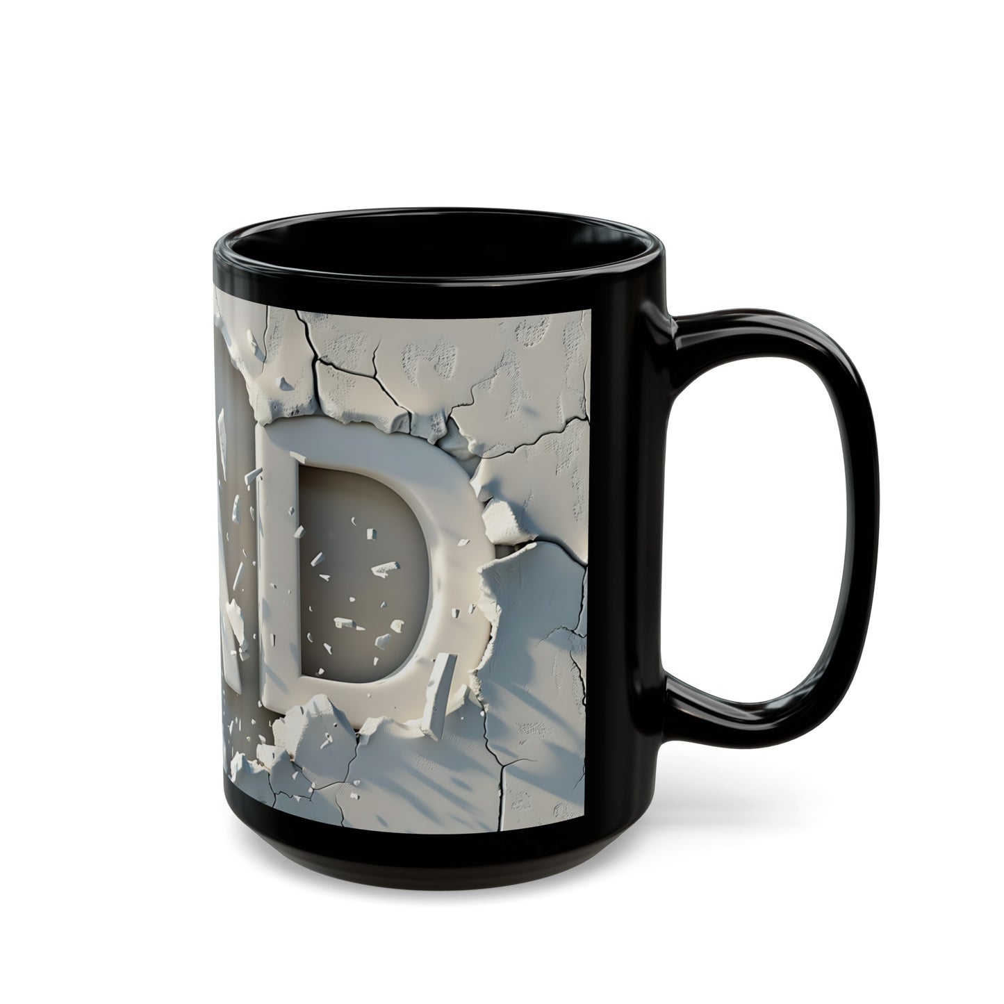 3D looking Dad Black Coffee Mug (11oz, 15oz)