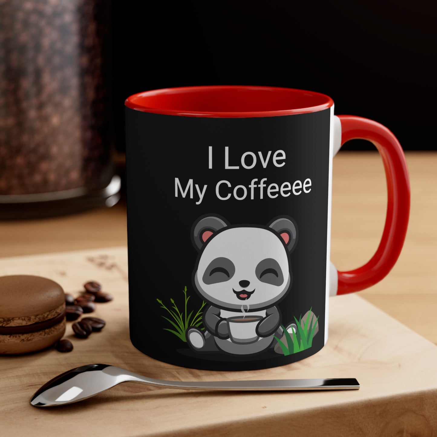 I love My Coffee Black Accent Coffee Mug, 11oz