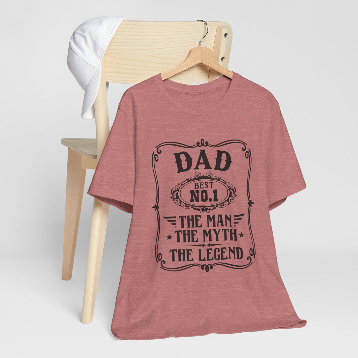 Best No.1 Dad The man, The Myth, The Legend Unisex Jersey Short Sleeve Tee