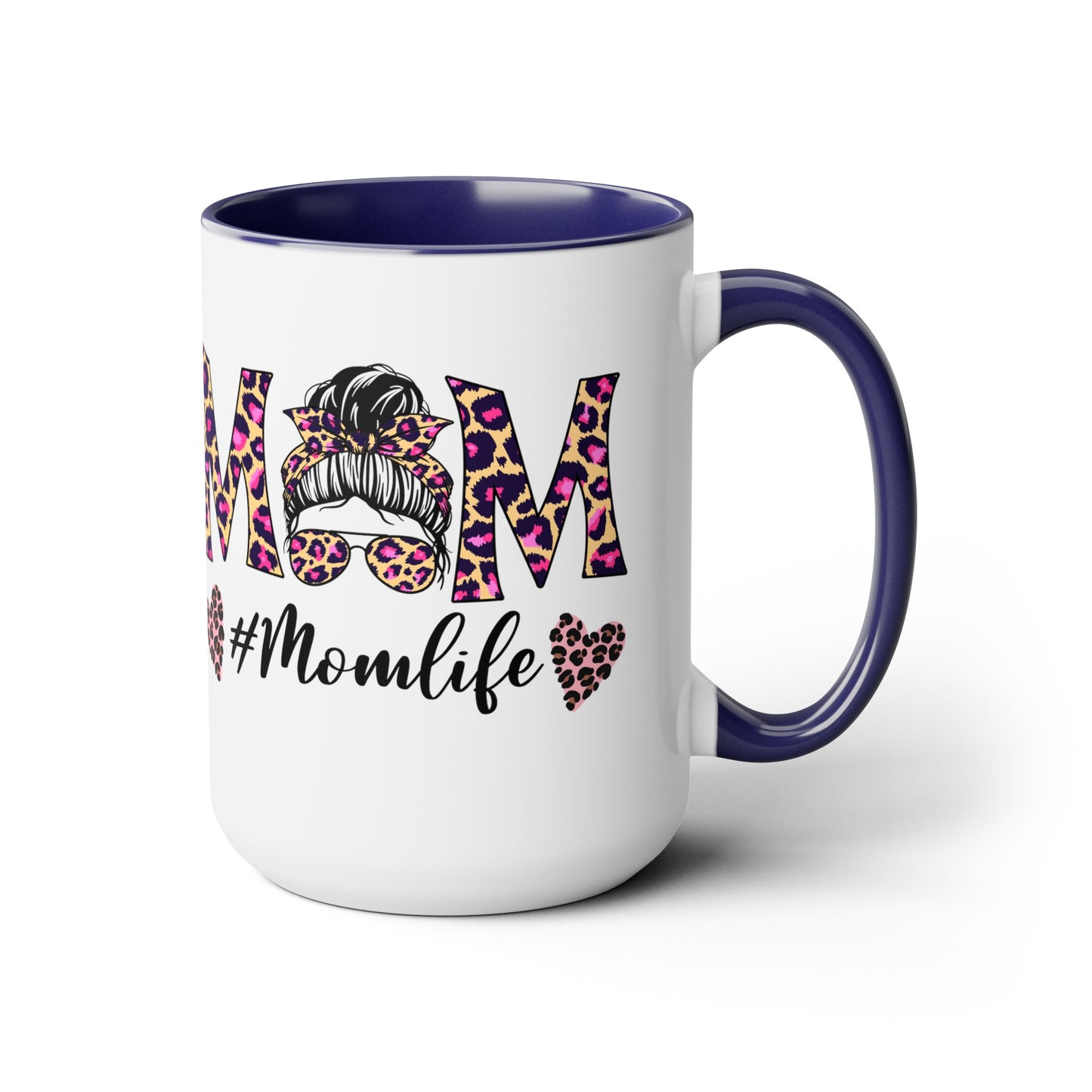 Mama Two-Tone Coffee Mugs, 15oz
