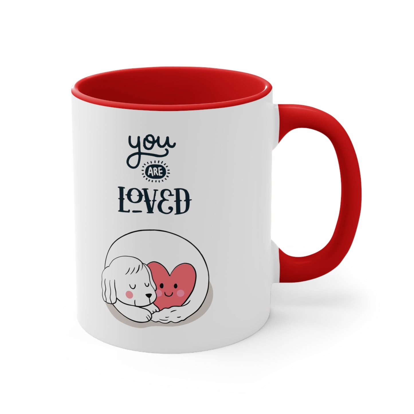 You are Loved Accent Coffee Mug, 11oz