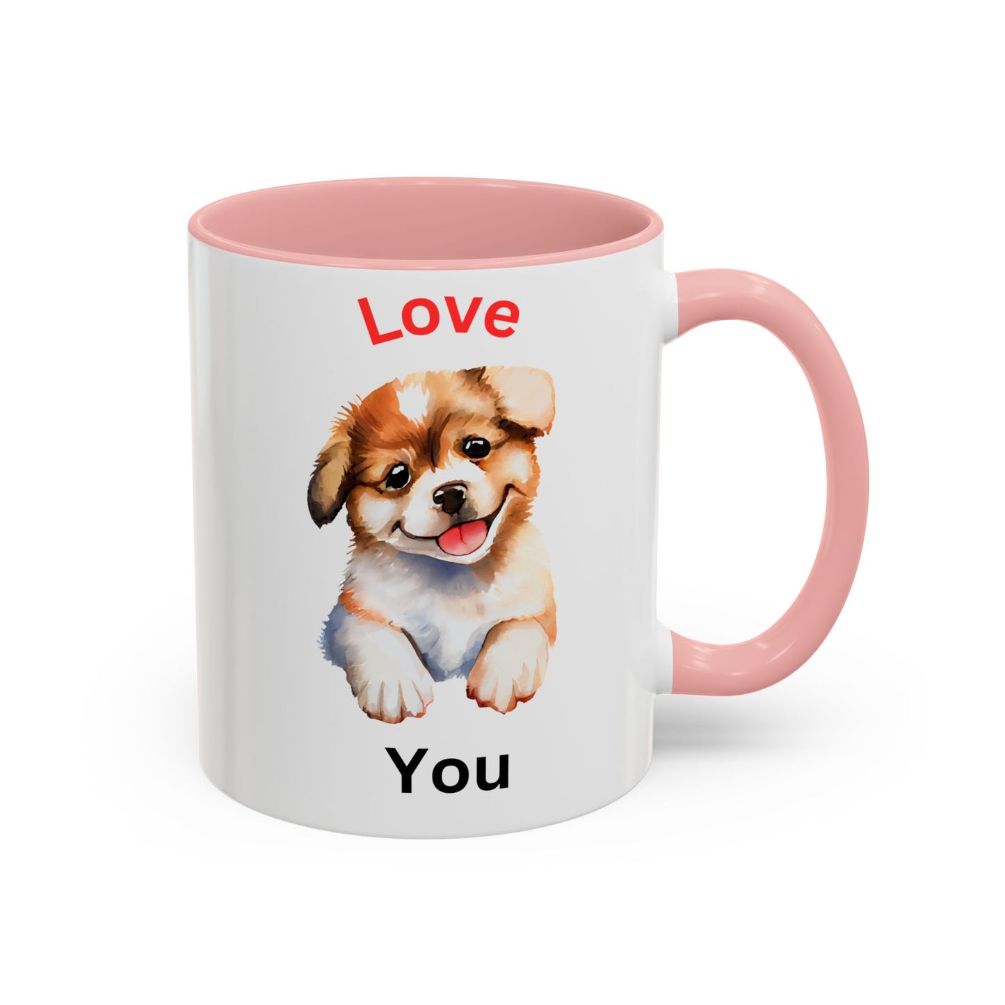 Love You Accent Coffee Mug, 11oz