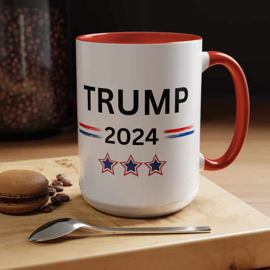 Trump 2024 Accent Coffee Mug (11, 15oz)
