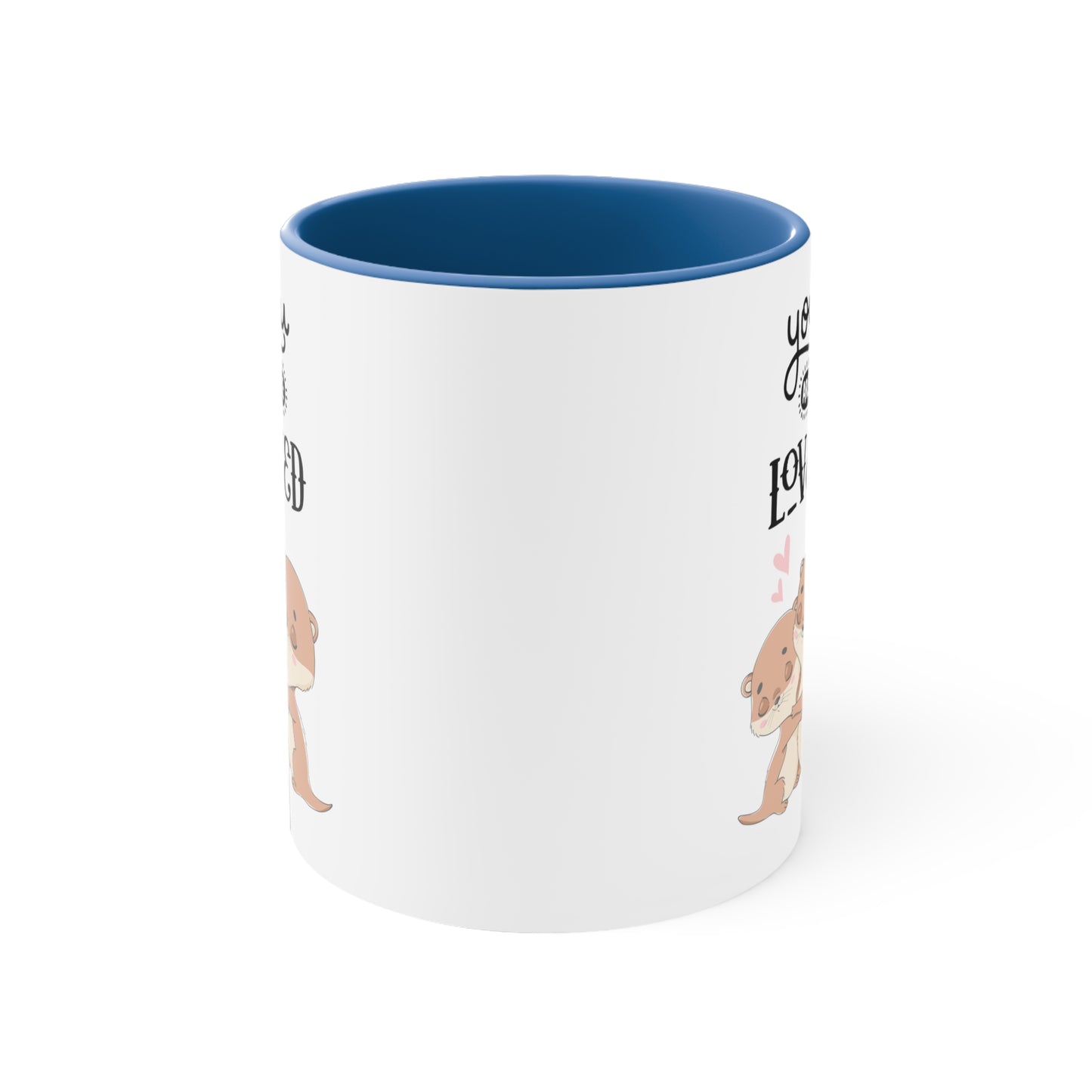 Cute You are Loved Accent Coffee Mug, 11oz