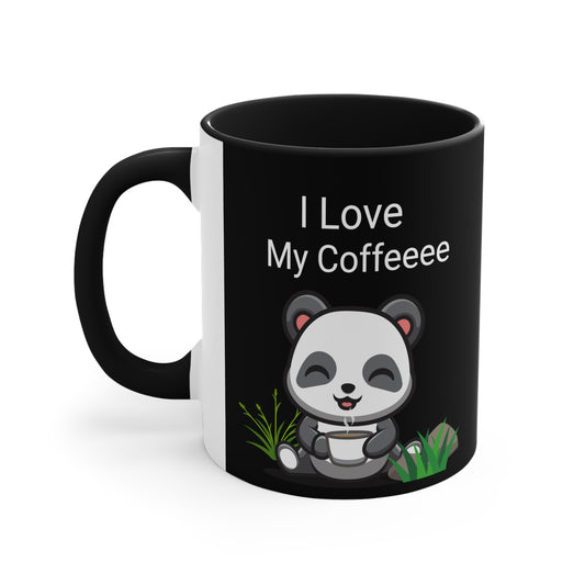 I love My Coffee Black Accent Coffee Mug, 11oz