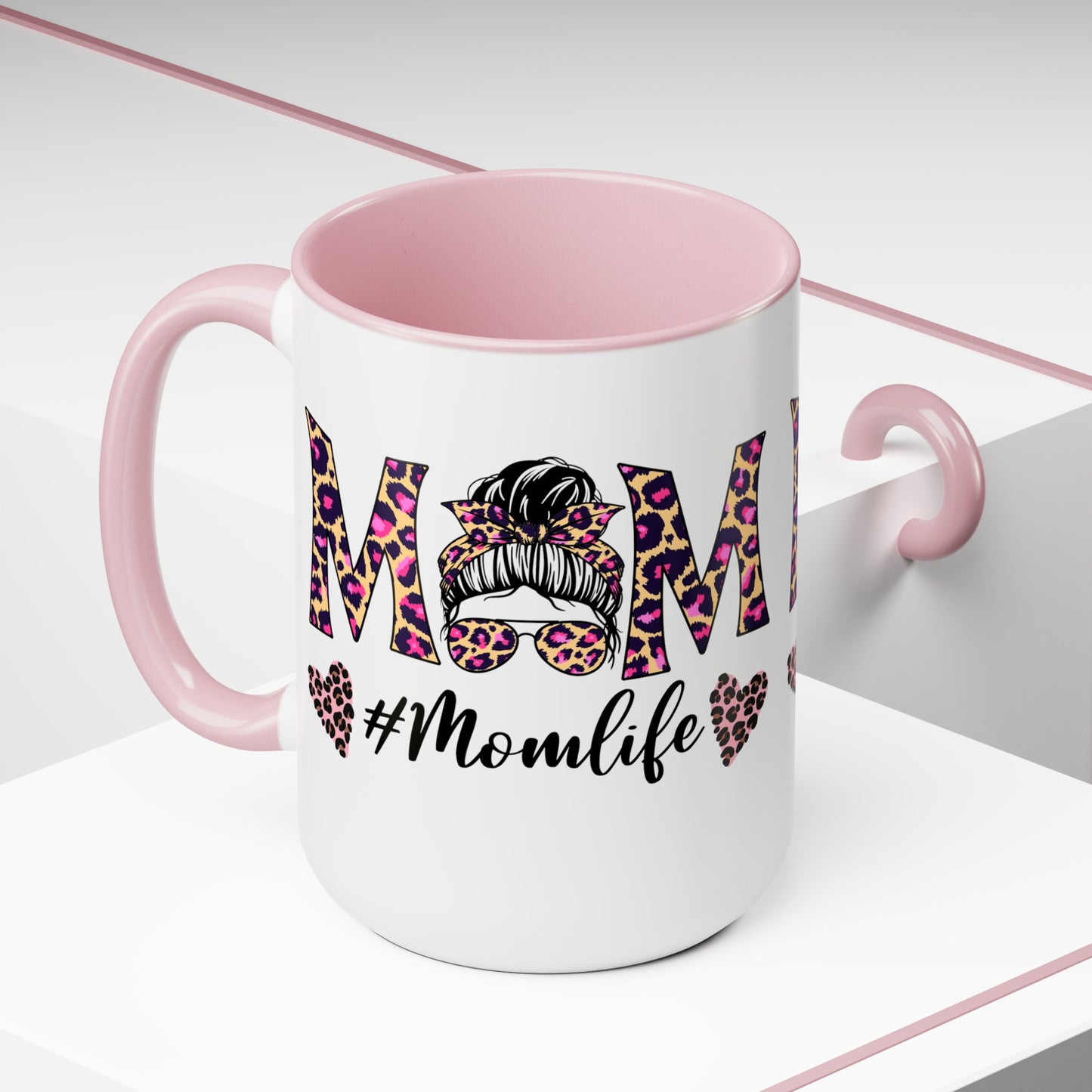 Mama Two-Tone Coffee Mugs, 15oz