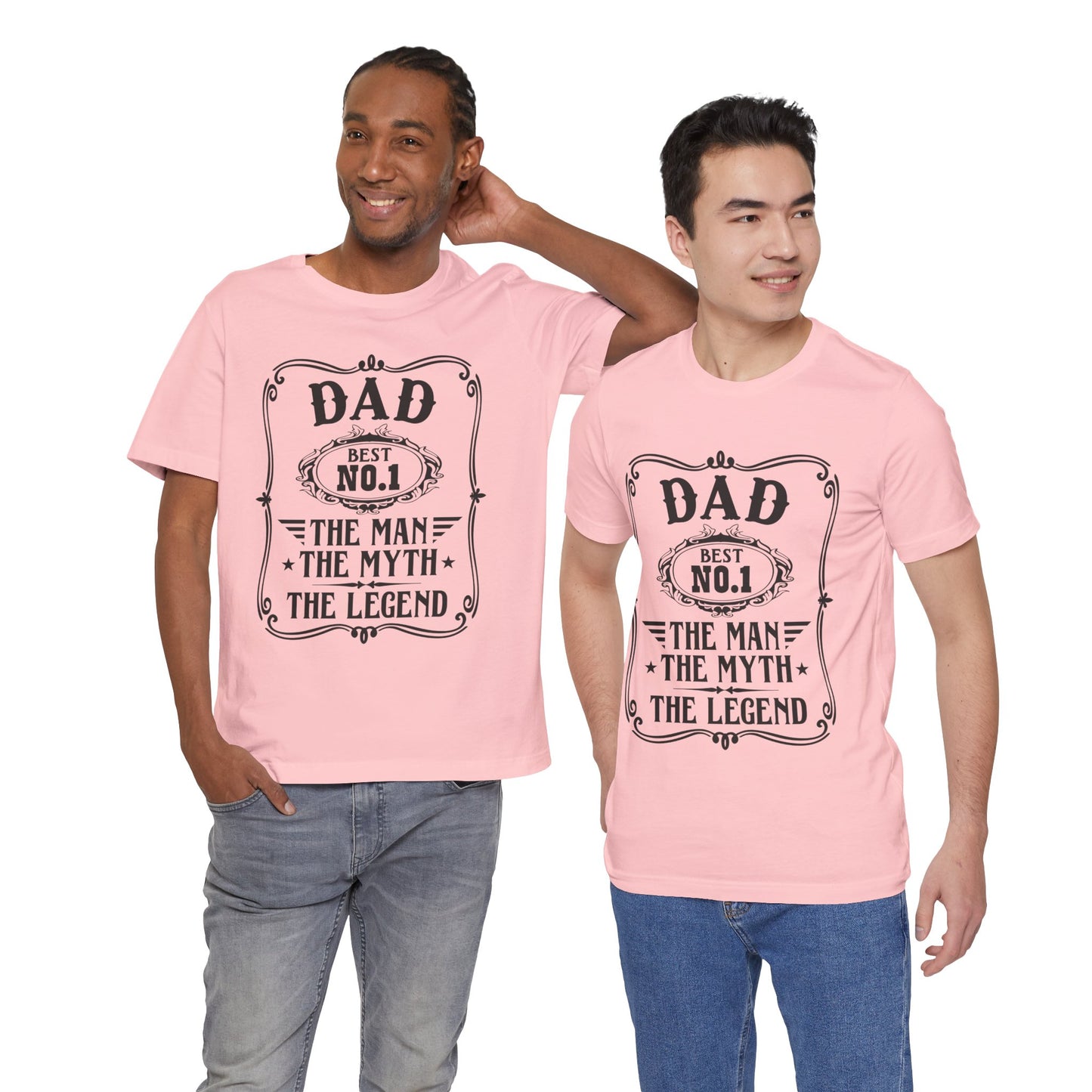 Best No.1 Dad The man, The Myth, The Legend Unisex Jersey Short Sleeve Tee