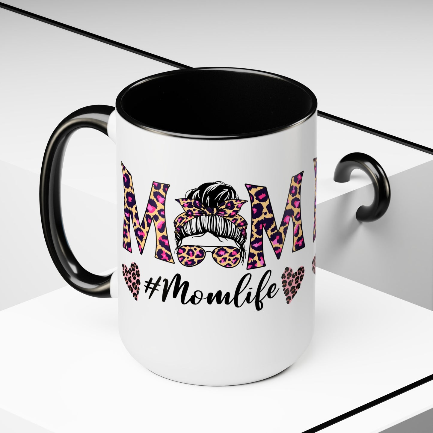 Mama Two-Tone Coffee Mugs, 15oz