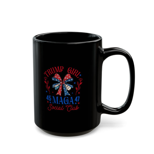 Trump Girl Mega Black Mug (11oz, 15oz)