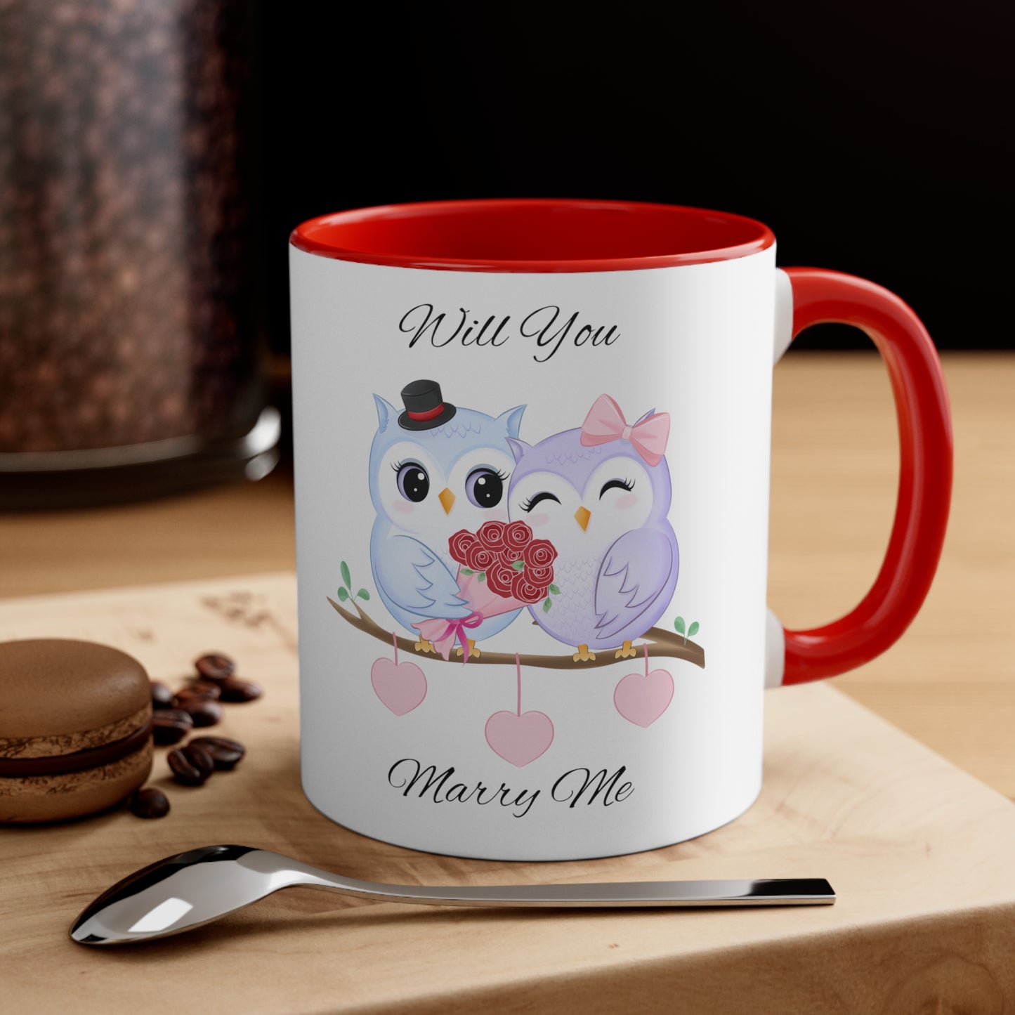 Owls Proposal Accent Coffee Mug, 11oz