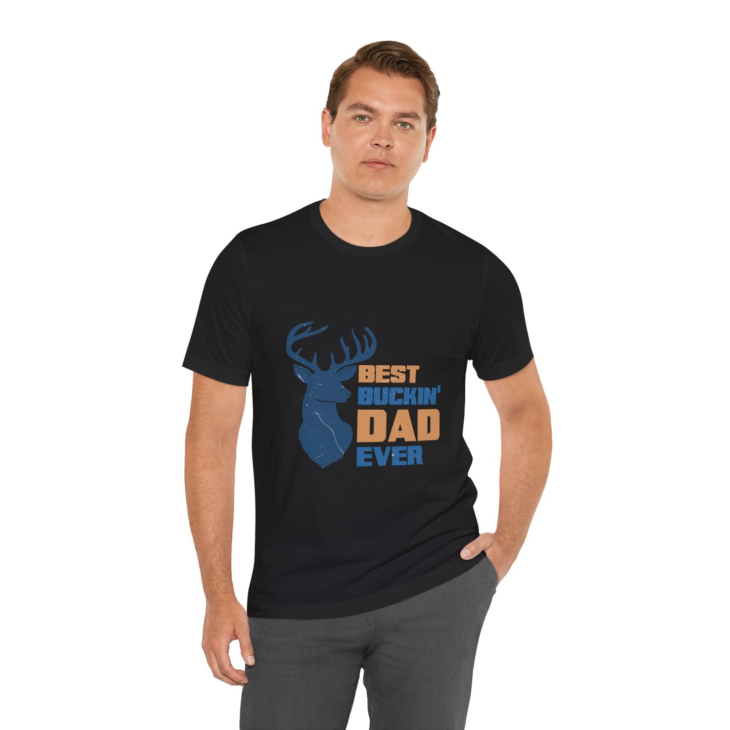 Best Buckin' Dad Ever Unisex Jersey Short Sleeve Tee