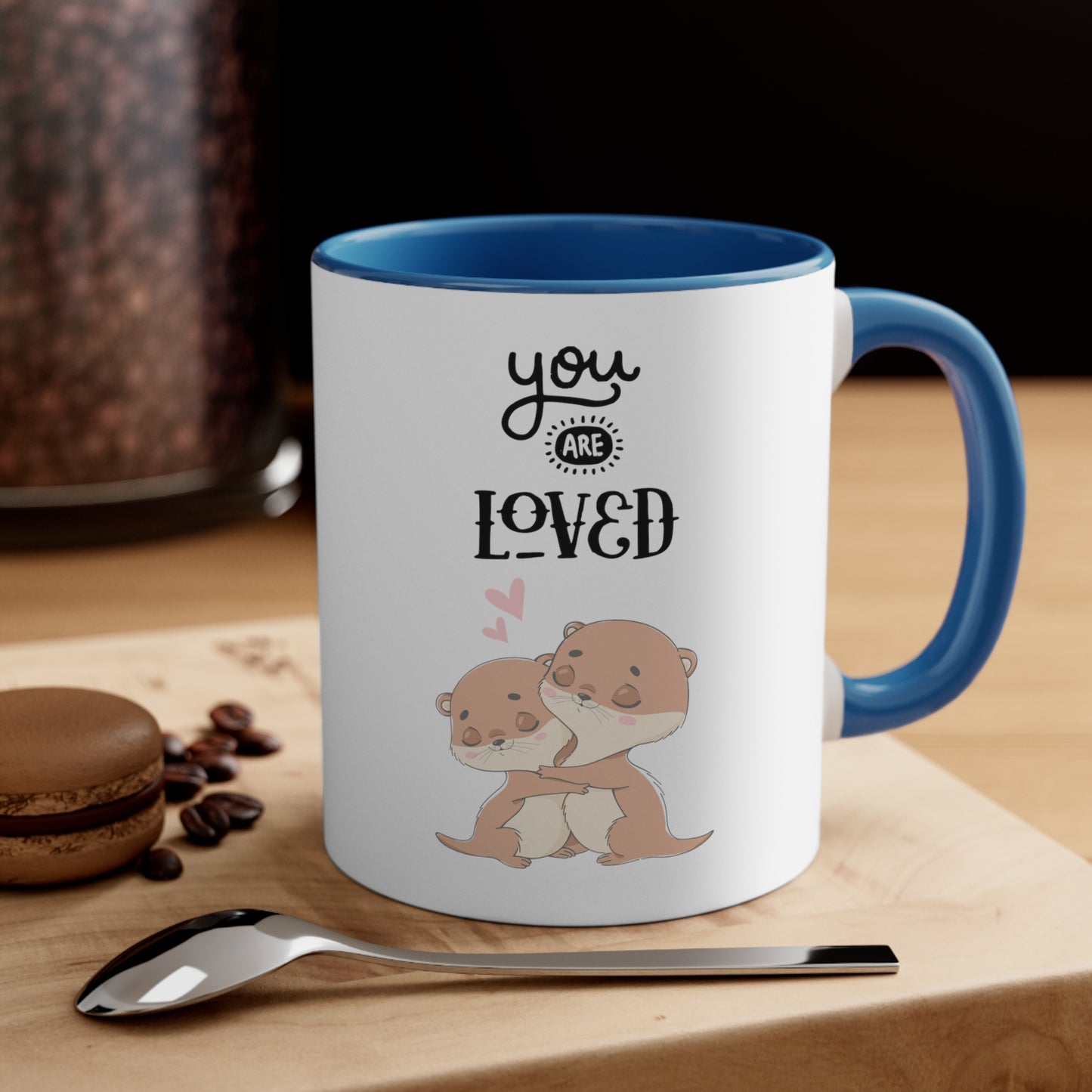 Cute You are Loved Accent Coffee Mug, 11oz