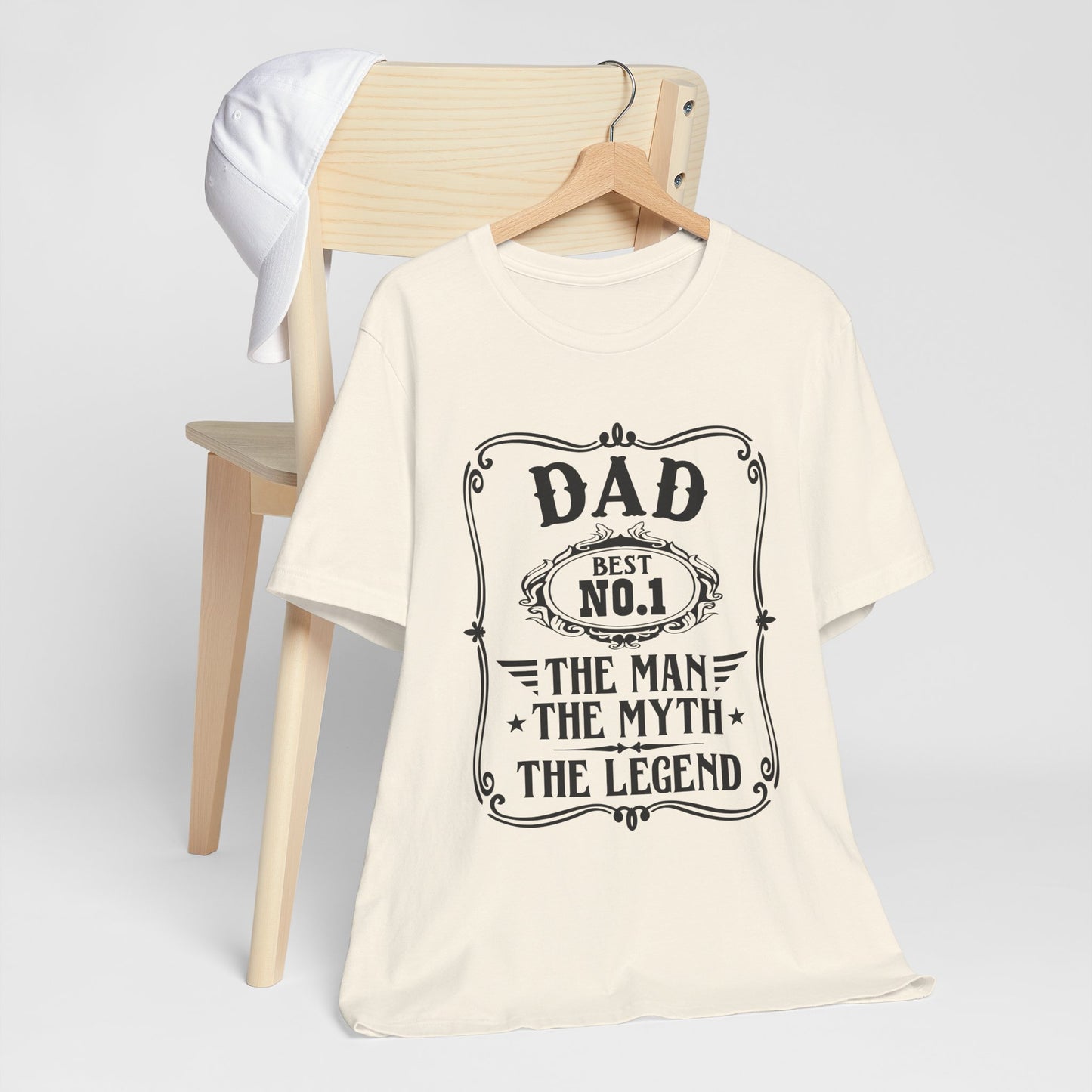Best No.1 Dad The man, The Myth, The Legend Unisex Jersey Short Sleeve Tee