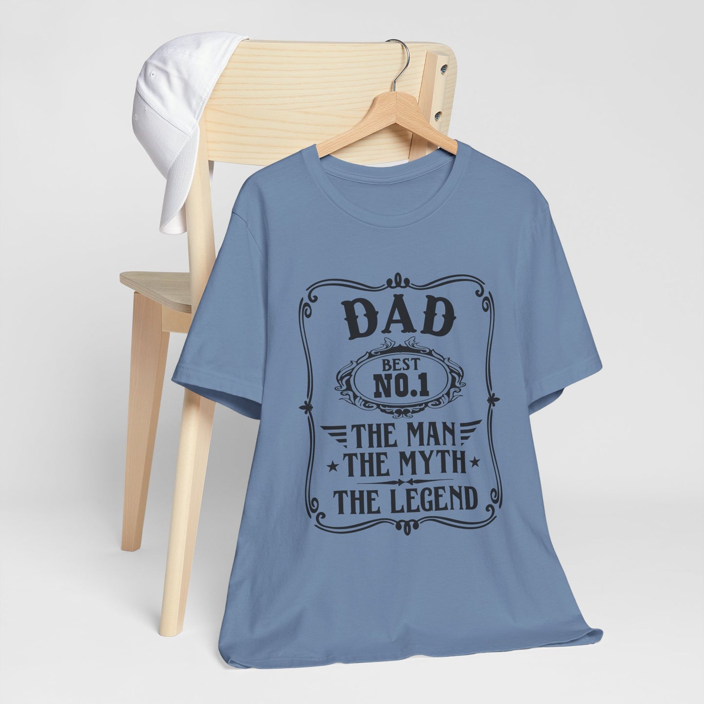 Best No.1 Dad The man, The Myth, The Legend Unisex Jersey Short Sleeve Tee