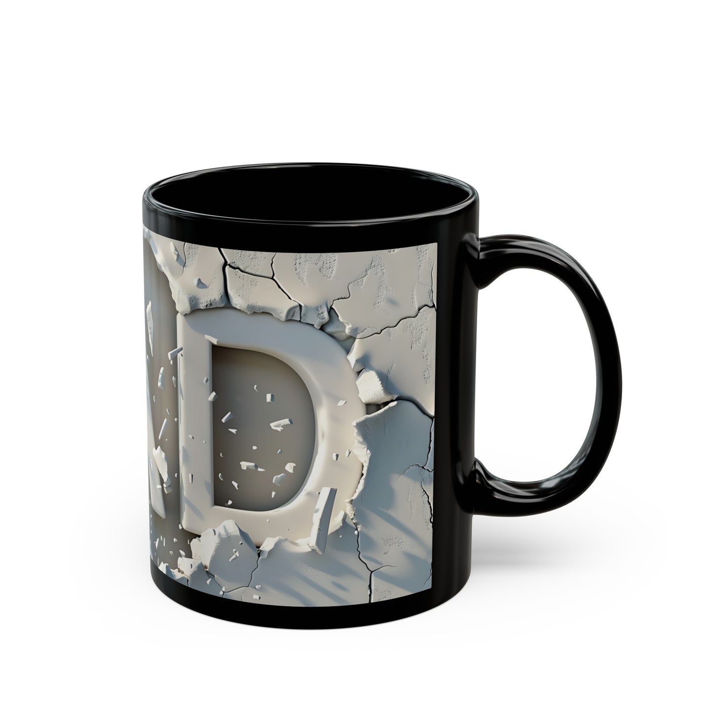 3D looking Dad Black Coffee Mug (11oz, 15oz)