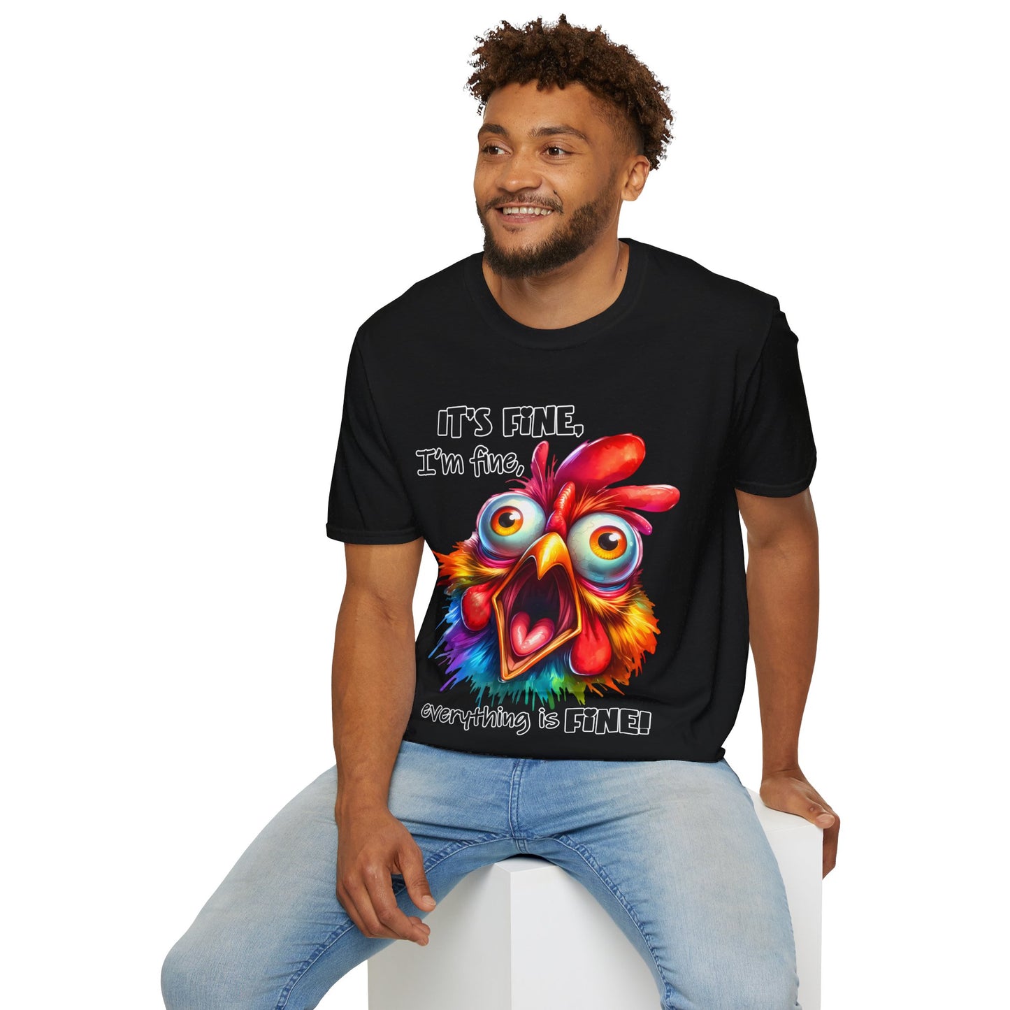 It's Fine, I'm Fine, Everything is Fine! Unisex Softstyle T-Shirt