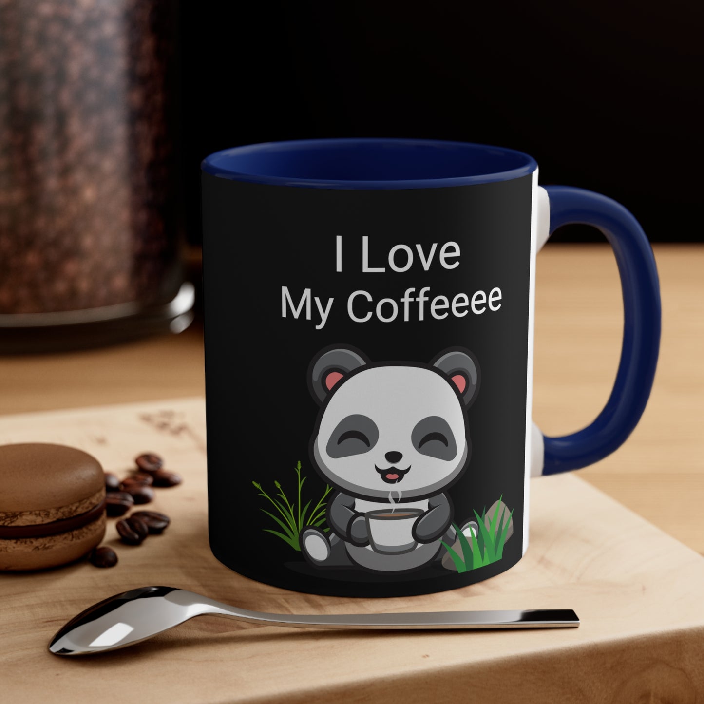 I love My Coffee Black Accent Coffee Mug, 11oz