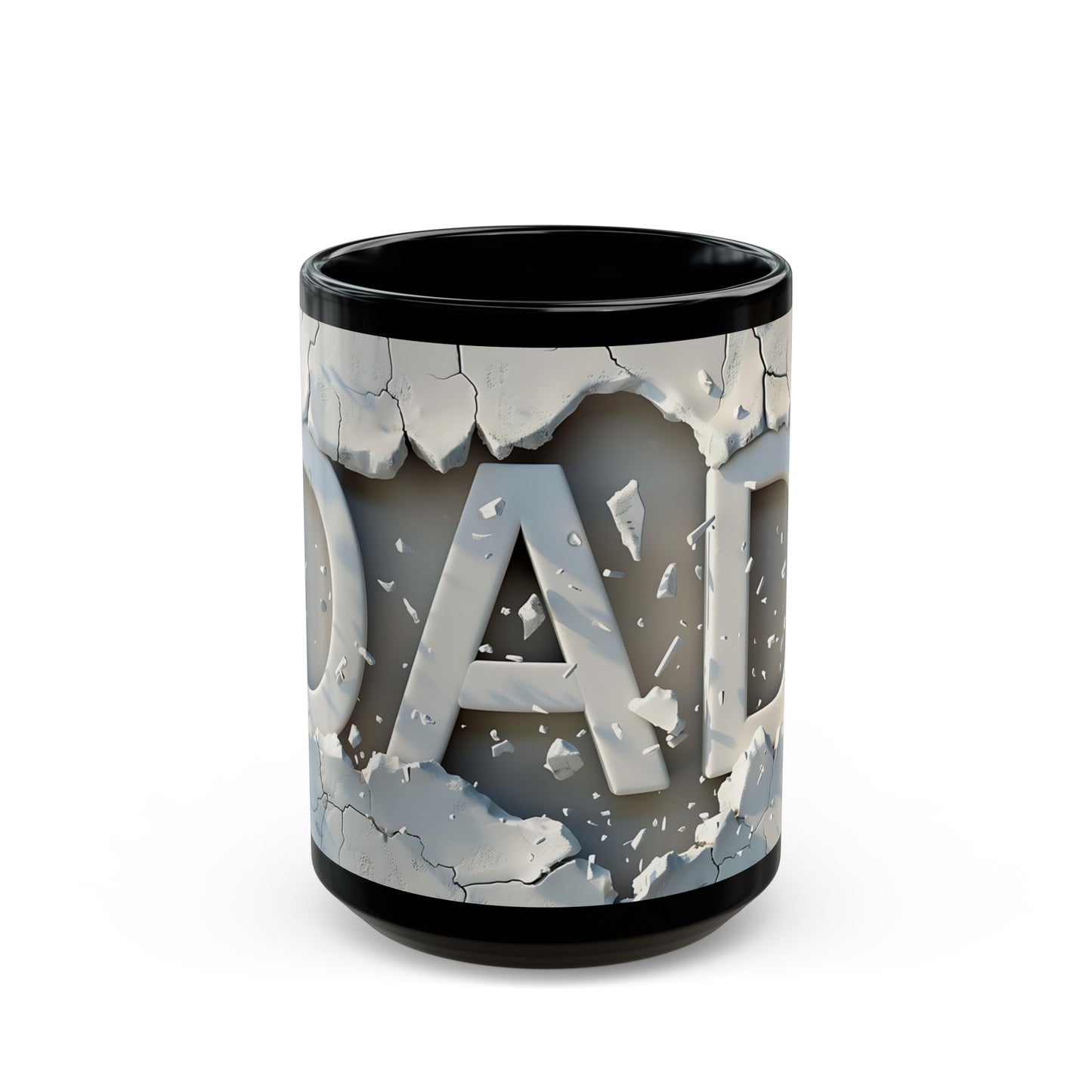 3D looking Dad Black Coffee Mug (11oz, 15oz)