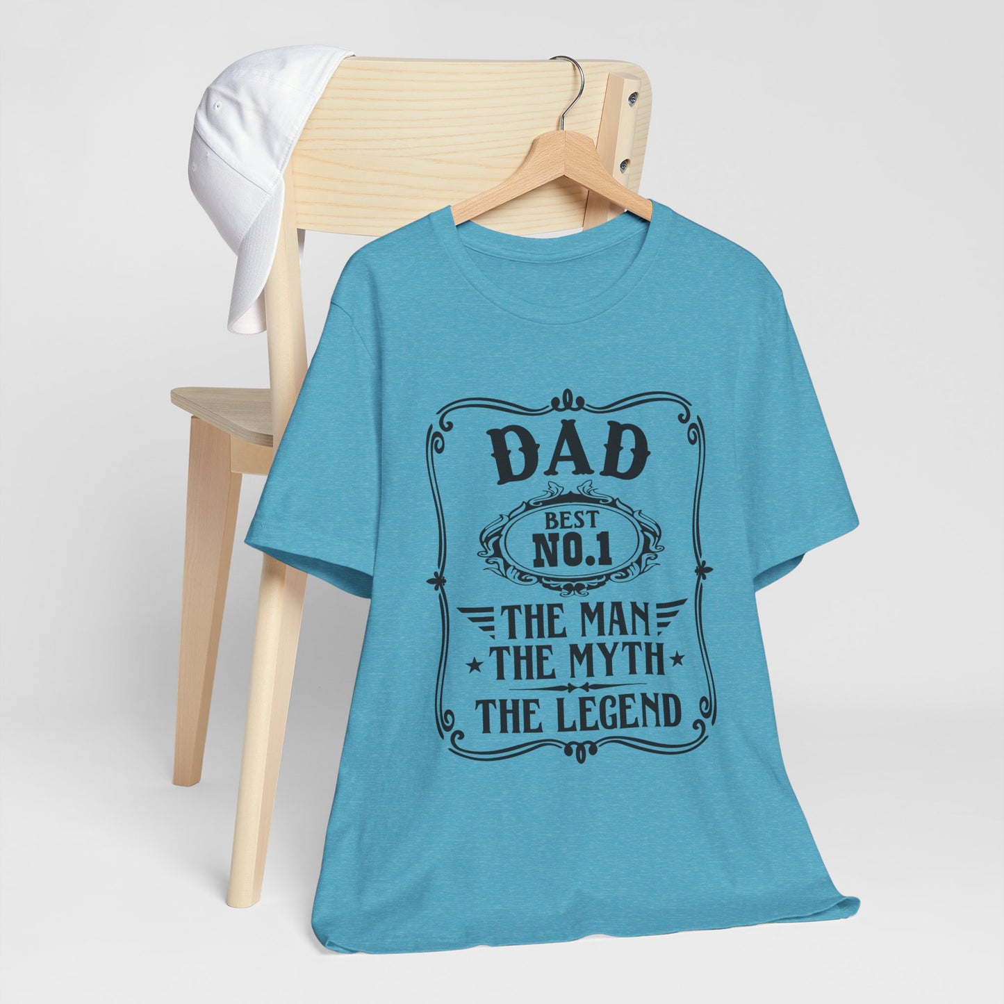 Best No.1 Dad The man, The Myth, The Legend Unisex Jersey Short Sleeve Tee