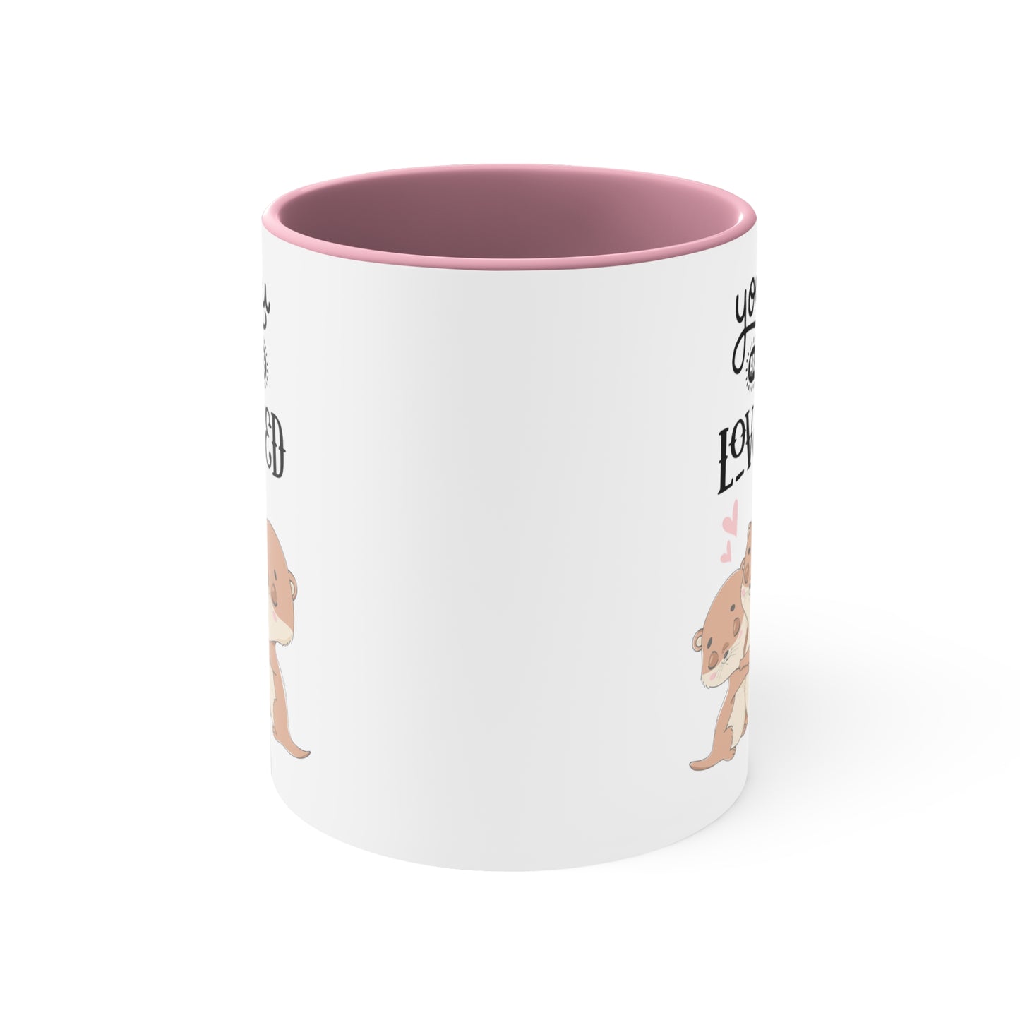 Cute You are Loved Accent Coffee Mug, 11oz