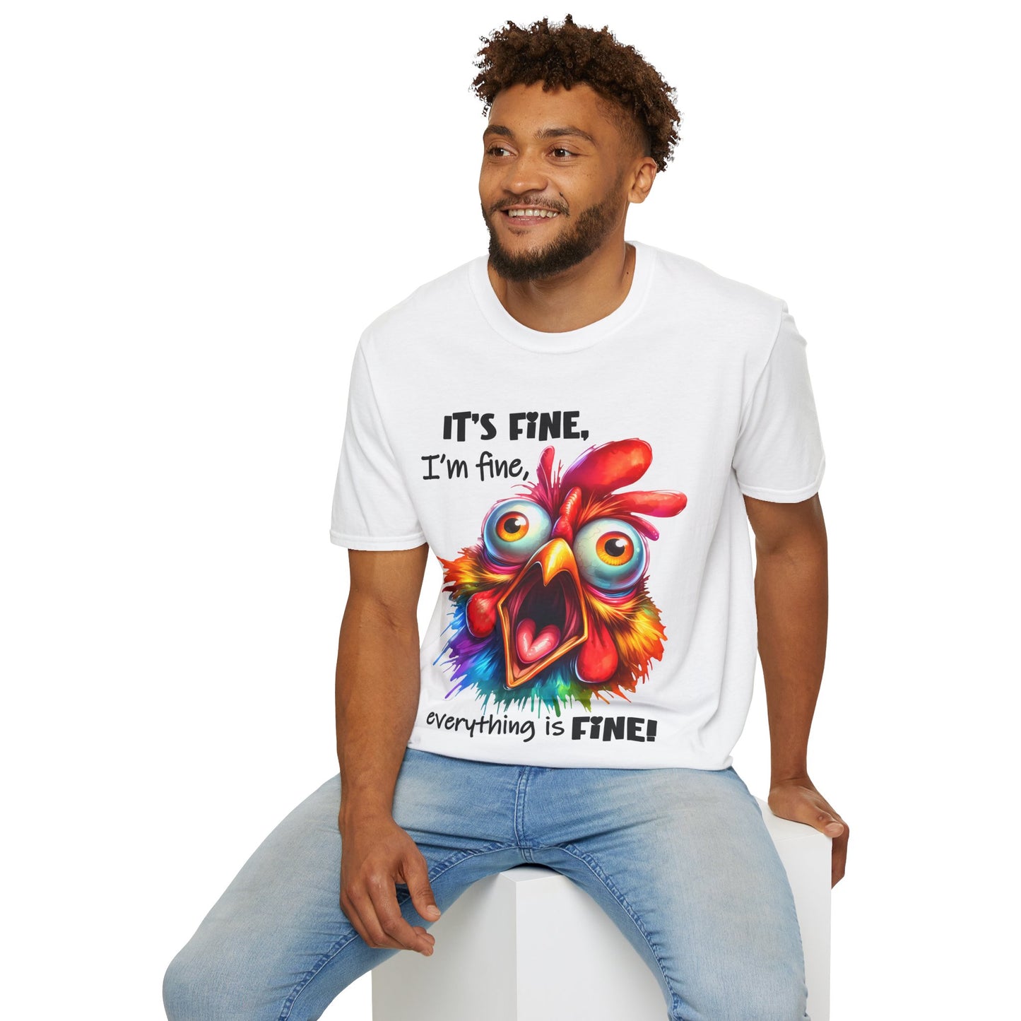 It's Fine, I'm Fine, Everything is Fine! Unisex Softstyle T-Shirt