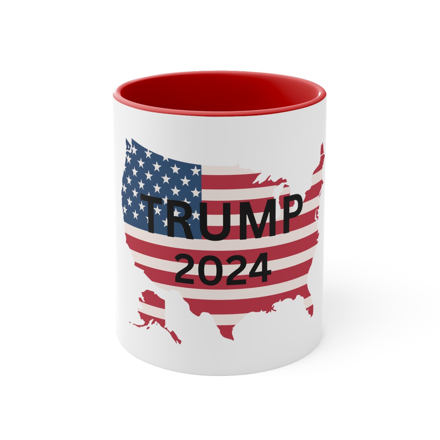 Trump 2024 Accent Coffee Mug, 11oz